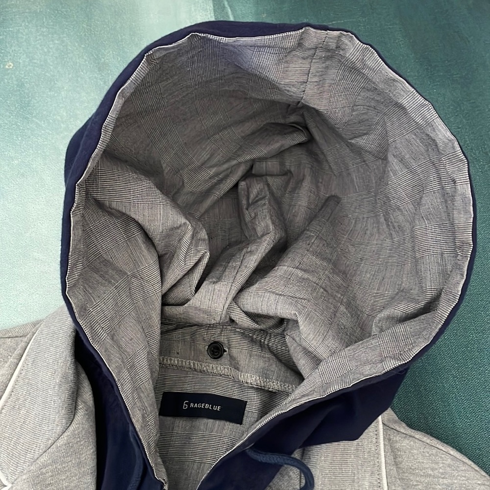 G Rageblue Two Layer Hoodie Blazer Jacket - Picture 4 of 15